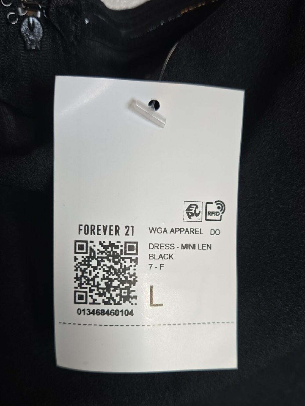 NEW Forever 21 Black Fit & Flare Mini Dress - Picture 2 of 4